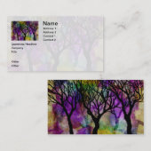 Lagen bomen op de achtergrond van Mica Visitekaartje (Voorkant / Achterkant)