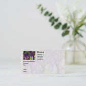 Lagen bomen op de achtergrond van Mica Visitekaartje (Staand voorkant)