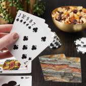 Lagen gesteente pokerkaarten (Insitu)