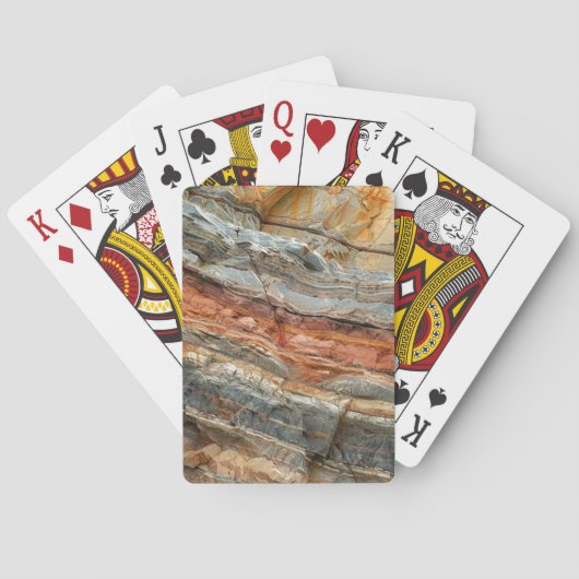 Lagen gesteente pokerkaarten (Achterkant)