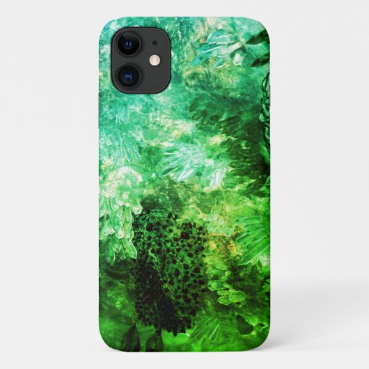 Lagen groene kristallen Case-Mate iPhone case (Achterkant)