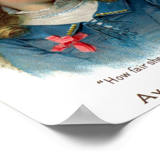 Lagen hoe eerlijk ze  wordt Adverteren Poster (Hoek)