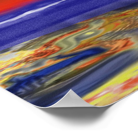 Lagen in de Abstracte wereld Poster (Hoek)