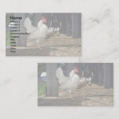 Lagen (kippen en roosters) visitekaartje (Voorkant / Achterkant)