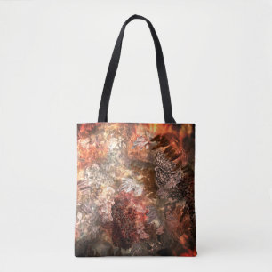 Lagen Kristallen met roestige tint Tote Bag