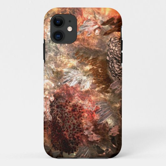 Lagen Kristallen met Rustieke Tint Case-Mate iPhone Case (Achterkant)