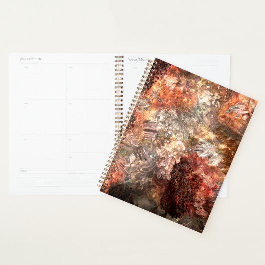 Lagen Kristallen met Rustieke Tint Planner (Display)