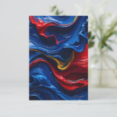 Lagen op lagen verf bedankkaart (Staand voorkant)