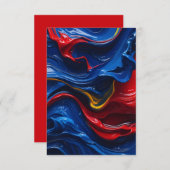 Lagen op lagen verf bedankkaart (Voorkant / Achterkant)