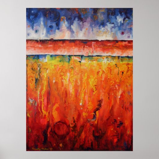 Lagen tijd - Canvas afdrukken Poster (Voorkant)