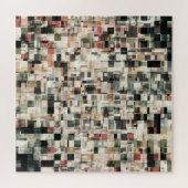 Lagen van aardbeentonen legpuzzel (Horizontaal)