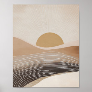 Lagen van bergen abstract poster