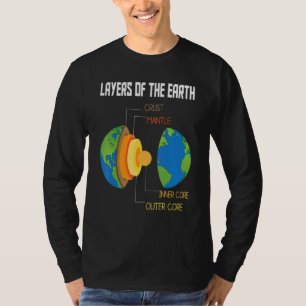 Lagen van de Aarde Geology Earth Science Teacher T-shirt