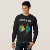 Lagen van de Aarde Geology Earth Science Teacher Trui (Voorkant volledig)