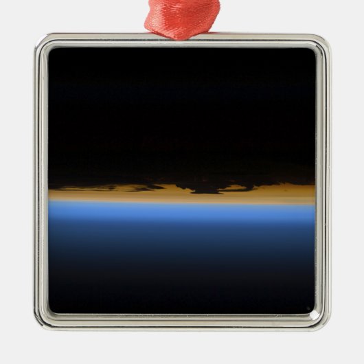 Lagen van de atmosfeer op aarde metalen ornament (Voorkant)