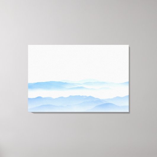 Lagen van de Foggy-vallei Canvas Afdruk (Voorkant)