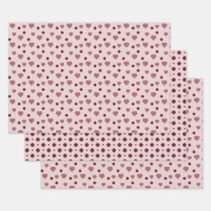 Lagen van de reeks Heart Wrapping Paper