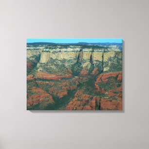 Lagen van de Rode Rocks in Sedona Arizona Canvas Afdruk