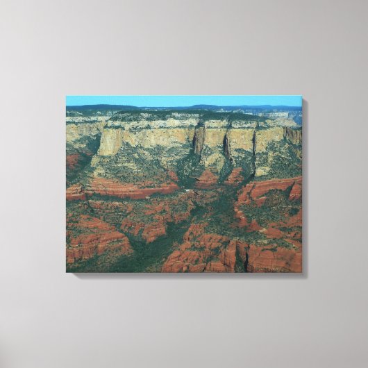 Lagen van de Rode Rocks in Sedona Arizona Canvas Afdruk (Voorkant)