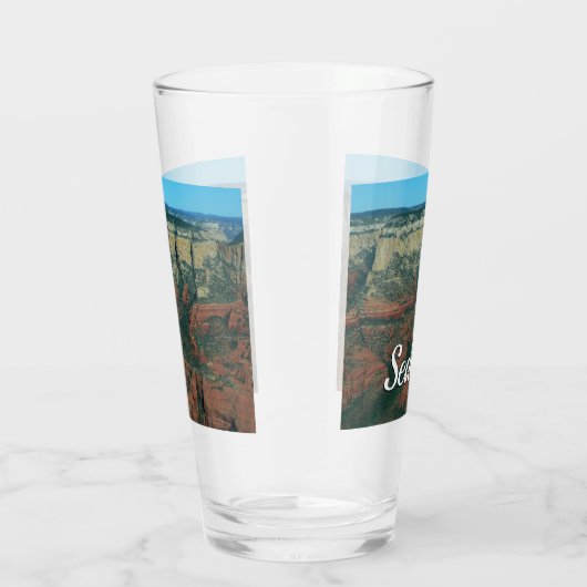 Lagen van de Rode Rocks in Sedona Arizona Glas (Rechts)