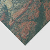 Lagen van de Rode Rocks in Sedona Arizona Tissuepapier (Detail)