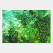 Lagen van Groene Kristallen Inpakpapier Vel (Voorkant 2)