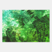 Lagen van Groene Kristallen Inpakpapier Vel (Voorkant)