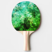 Lagen van Groene Kristallen Tafeltennisbatje (Voorkant)