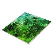 Lagen van Groene Kristallen Tegeltje (Zijkant)