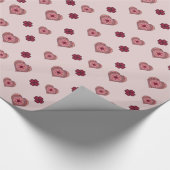 Lagen van het Heart Wrapping Paper Cadeaupapier (Hoek)