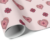 Lagen van het Heart Wrapping Paper Cadeaupapier (Rol Hoek)