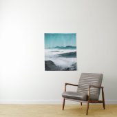 Lagen van heuvels, mist en bomen wandkleed (In situ)