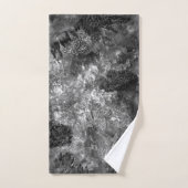 Lagen van kristallen grijs bad handdoek (Handdoek)