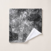 Lagen van kristallen grijs bad handdoek (Wasdoekje)