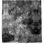 Lagen van kristallen grijs douchegordijn (Voorkant)