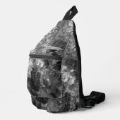 Lagen van kristallen grijs sling bag (Rechterhoek)