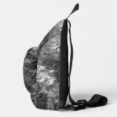 Lagen van kristallen grijs sling bag (Rechts)
