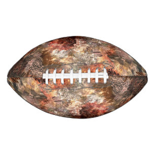 Lagen van kristallen met rustieke tint american football
