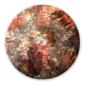 Lagen van kristallen met rustieke tint keramische knop (Voorkant)