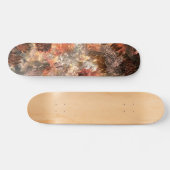 Lagen van kristallen met rustieke tint persoonlijk skateboard (Horizontaal)
