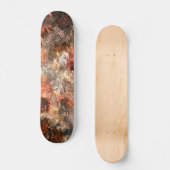 Lagen van kristallen met rustieke tint persoonlijk skateboard (Voorkant)