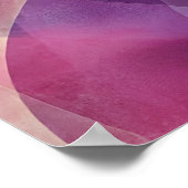 Lagen van Liefde - Abstracte Roze Harten Poster (Hoek)