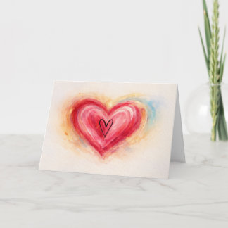 Lagen van liefde gevouwen wenskaart feestdagen kaart