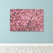 Lagen van roze Japanse Cherry Blossom Canvas Afdruk (Insitu (Houten vloer))