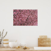 Lagen van roze Japanse Cherry Blossom Poster (Keuken)