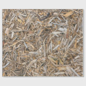 Lagen van verweerde houten chips cadeaupapier (Vlak)