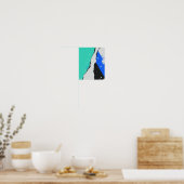 Lagen verf en spatten poster (Keuken)