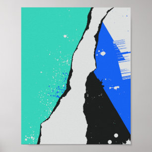 Lagen verf en spatten poster