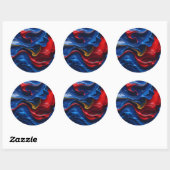 Lagen verf op elkaar ronde sticker (Vel)