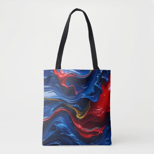 Lagen verf op elkaar tote bag (Voorkant)